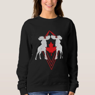 Sudadera Día del Orgullo Canadiense de Maple Leaf Moose