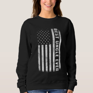 Sudadera Día del Padre con la bandera norteamericana vintag