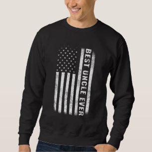 Sudadera Día del Padre con la bandera norteamericana vintag