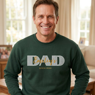Sudadera Día del Padre con nombre de niño personalizado