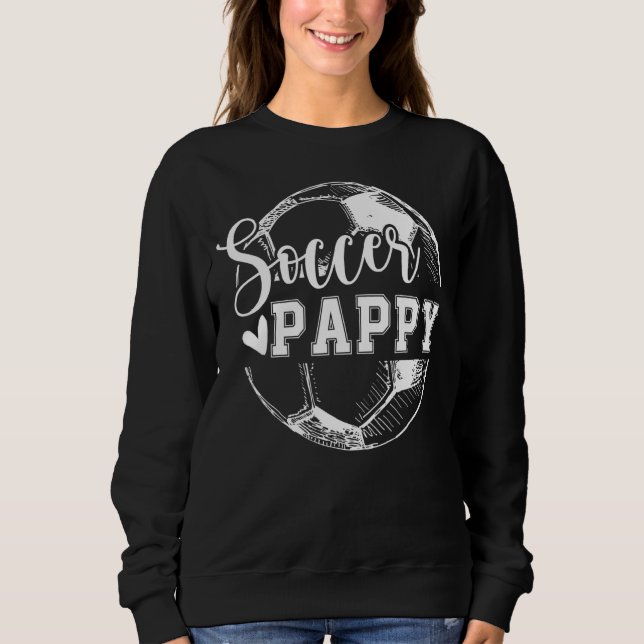 Sudadera Día del padre, cumpleaños, papa de fútbol (Anverso)