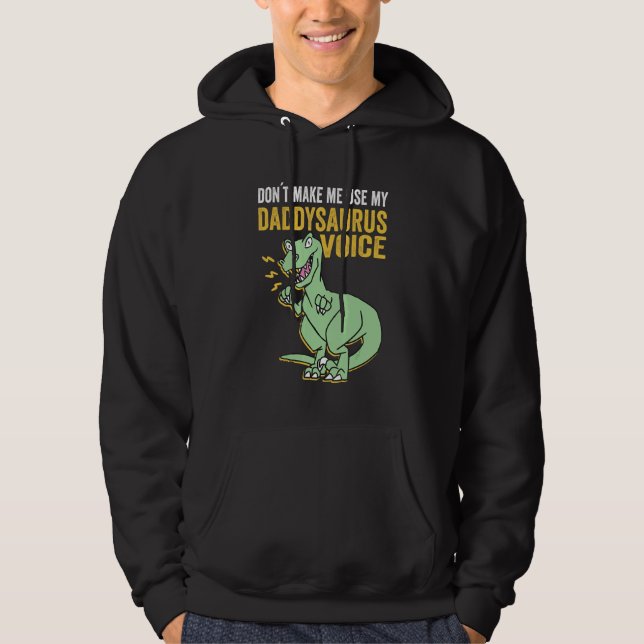 Sudadera Día del Padre Daddysaurus Voz Trex Papá Saurus Pad (Anverso)