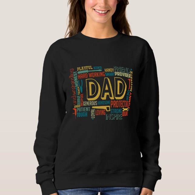 Sudadera Día del padre de la figura del héroe de protección (Anverso)