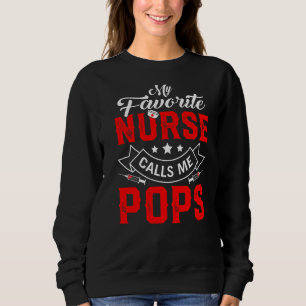 Sudadera Día del padre de los hombres mi enfermera favorita