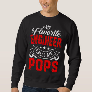 Sudadera Día del Padre de los hombres mi ingeniero favorito