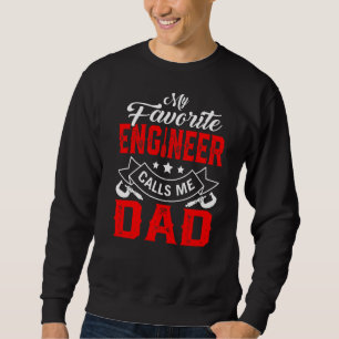 Sudadera Día del Padre de los hombres mi ingeniero favorito