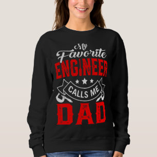 Sudadera Día del Padre de los hombres mi ingeniero favorito