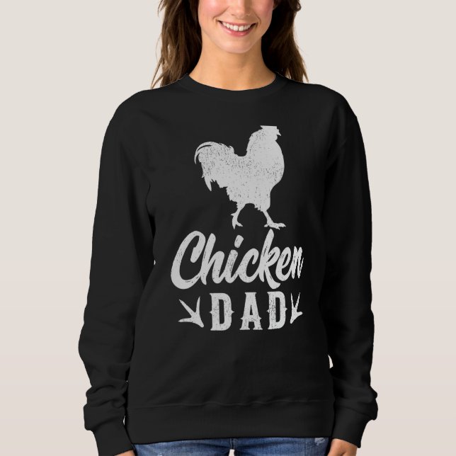 Sudadera Día del Padre de los Pollos Hombres Agricultores d (Anverso)