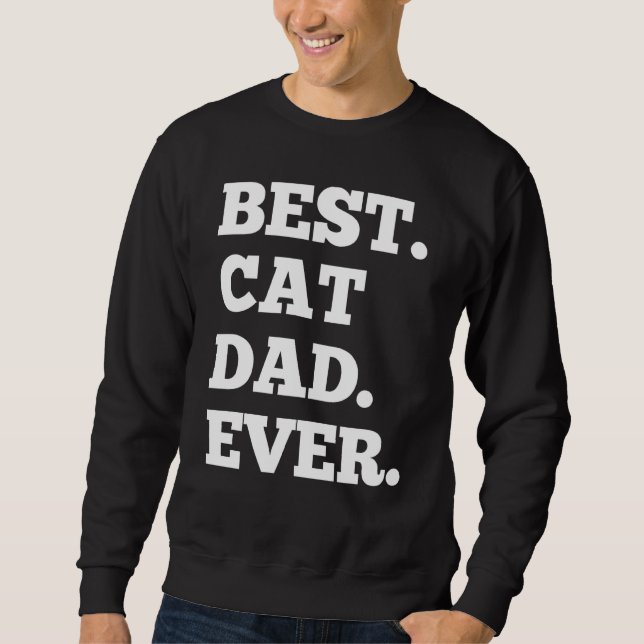 Sudadera Día Del Padre De Papá Gato (Anverso)