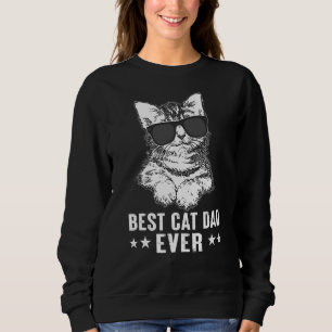 Sudadera Día del padre del mejor gato del retro