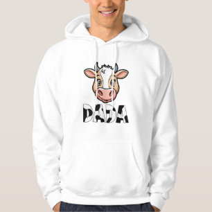 Sudadera Día del padre del patrón de vaca de impresión de v