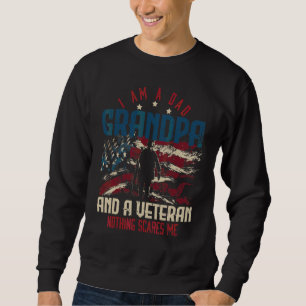 Sudadera Día del Padre Día de los Veteranos Papá Abuelo Ret