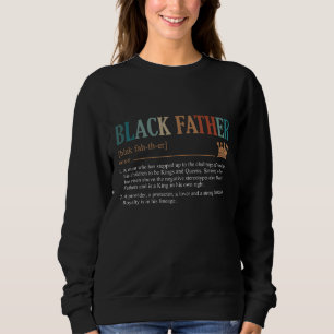 Sudadera Día del padre en la definición de padre negro