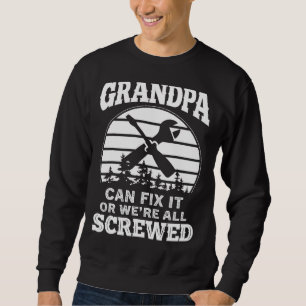 Sudadera Día del Padre Hombres  El abuelo puede arreglarlo 