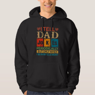 Sudadera Día del padre masculino le digo a papá Chistes per