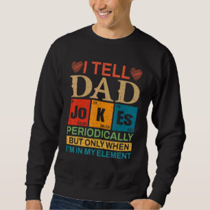 Sudadera Día del padre masculino le digo a papá Chistes per
