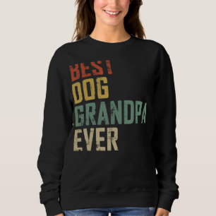 Sudadera Día del Padre Mejor Abuelo Perro Suero Vintage
