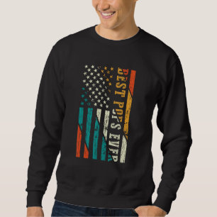 Sudadera Día del Padre Mejor Papá del Mundo con la bandera 