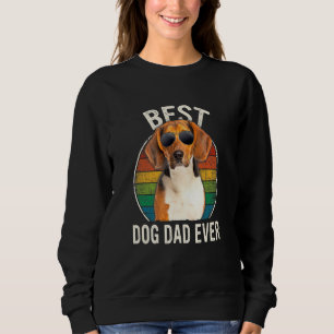 Sudadera Día del Padre Mejor Papá Perro Beagle Hombres Homb