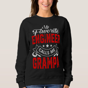 Sudadera Día del Padre, mi ingeniero favorito me llama Gram
