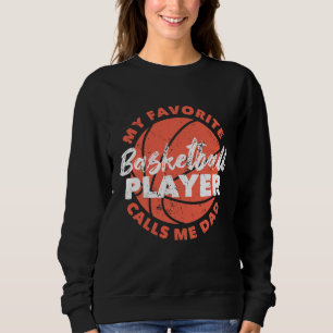 Sudadera Día del Padre, mi jugador favorito de básquetbol l