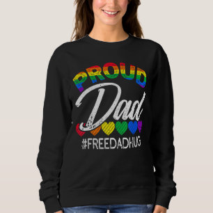 Sudadera Día del Padre Orgulloso papá transgénero Gay Rainb
