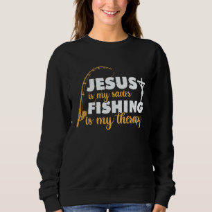 Sudadera Día del Padre Pesca Jesús es mi Salvador