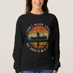 Sudadera Día del padre pescador no puedo trabajar hoy mi br