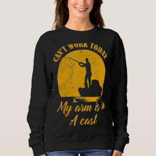 Sudadera Día del padre pescador no puedo trabajar hoy mi br
