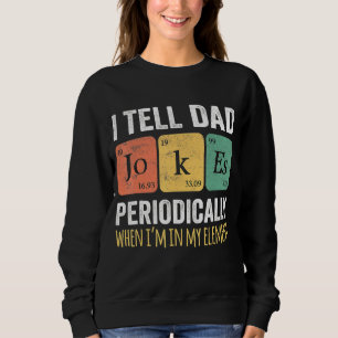 Sudadera Día del Padre Retro Le Cuento A Papá Chistes Perió