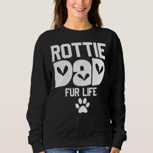 Sudadera Día Del Padre Rottie Mamá Fur Life Rottweiler Papá