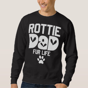 Sudadera Día Del Padre Rottie Mamá Fur Life Rottweiler Papá