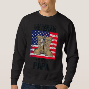 Sudadera Día del Padre Veteranos Mi Veterano Favorito Es Mi