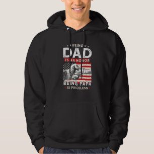 Sudadera Día Del Padres Para El Papá Un Honor Ser Papa Es E