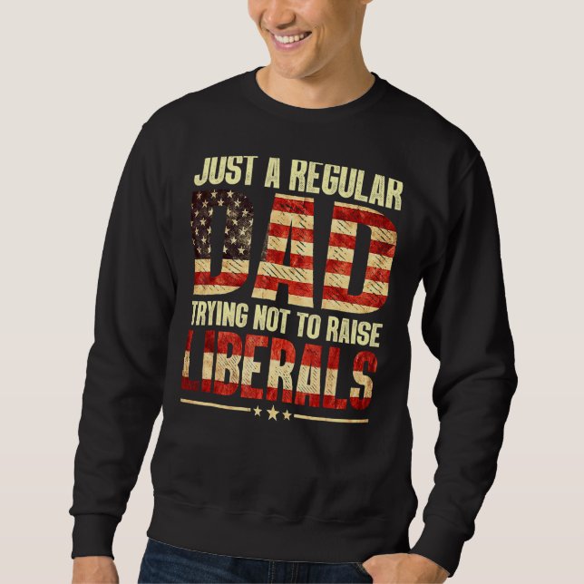 Sudadera Día Del Padres Solamente Un Padre Regular Tratando (Anverso)