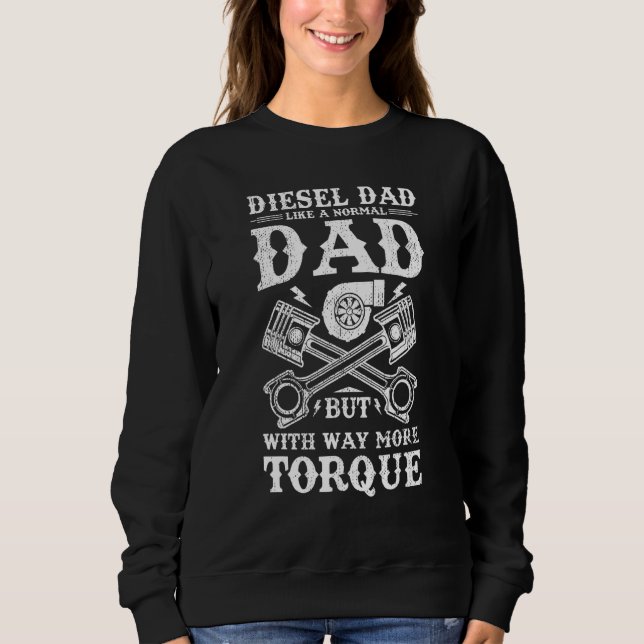 Sudadera Día del Padres Tee Diesel Mechanic Dad Automobile (Anverso)