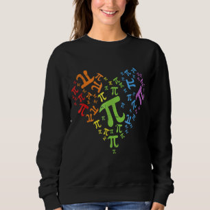 Sudadera Día del Pi del Corazón para Mujeres Niños Hombres 