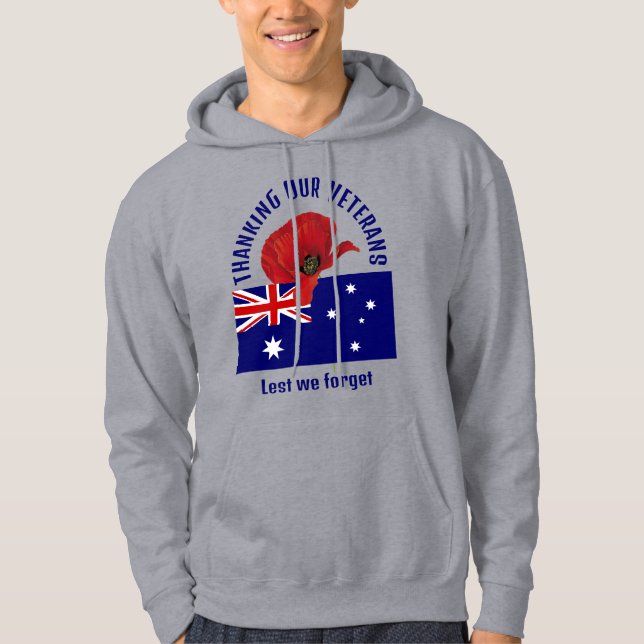 Sudadera Día del Recuerdo de los Veteranos de Australia (Anverso)