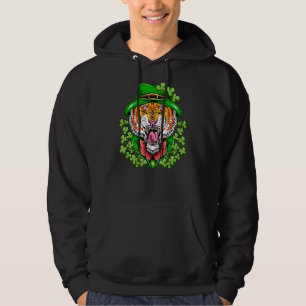 Sudadera Día del tigre y leprechaun Gorra Shamroc