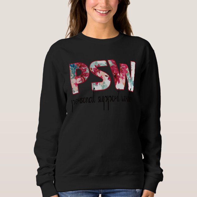 Sudadera Día del trabajador de soporte personal de Psw (Anverso)