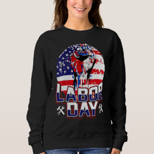 Sudadera Día del Trabajo El Mejor Celebra Patriota Bandera