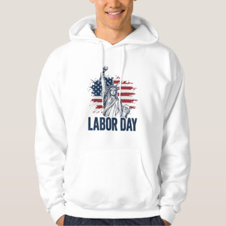 Sudadera Día del Trabajo Estatua de la Libertad Diseño Patr