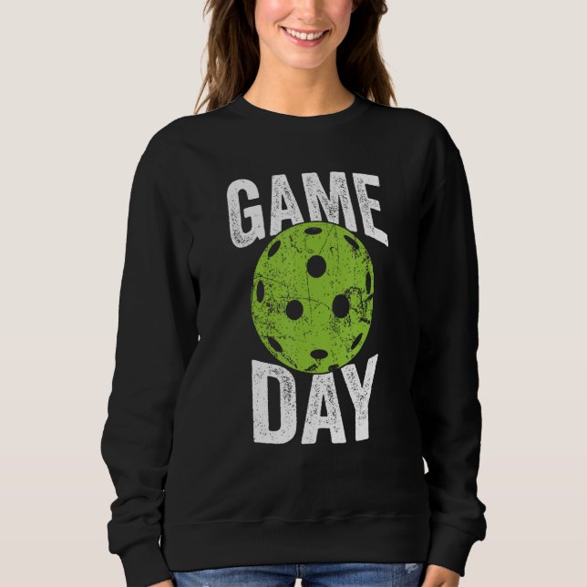 Sudadera Dia divertida de la ropa del equipo de Pickleball (Anverso)