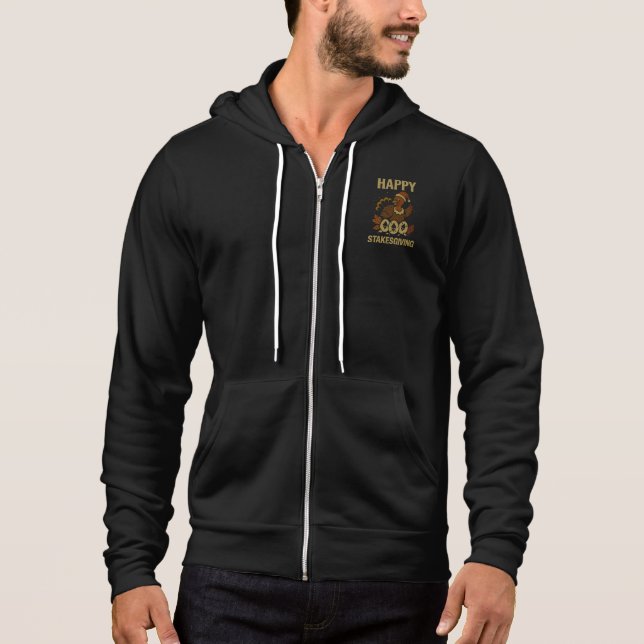 Sudadera Día Feliz de la Inversión™ Pavo Creyente de Ethere (Anverso)