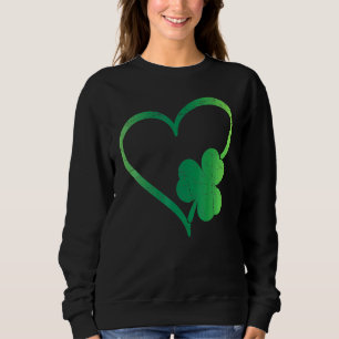 Sudadera Día Feliz de San Patricio Vintage Irlandés Suerte