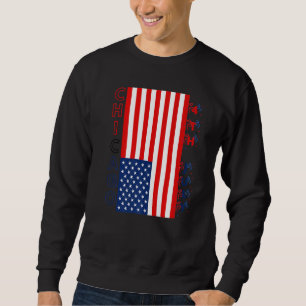 Sudadera Día Independiente Patriota Estadounidense De Chica