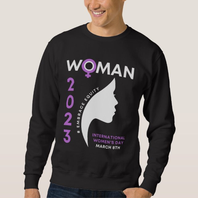 Sudadera Día Internacional de la Mujer 2023 Abraza la Equid (Anverso)