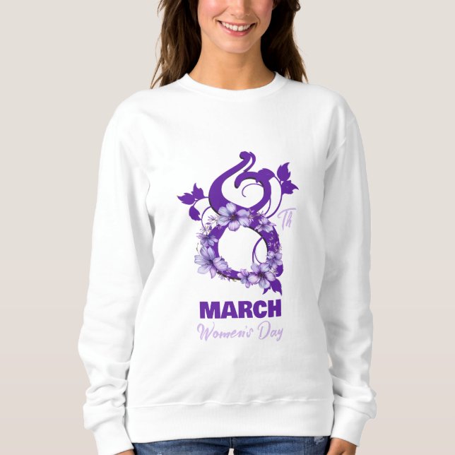 Sudadera Día Internacional de la Mujer 2025, 8 de marzo (Anverso)