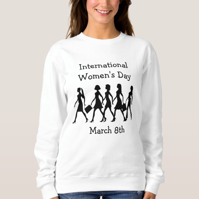 Sudadera Día Internacional de la Mujer 8 de marzo (Anverso)