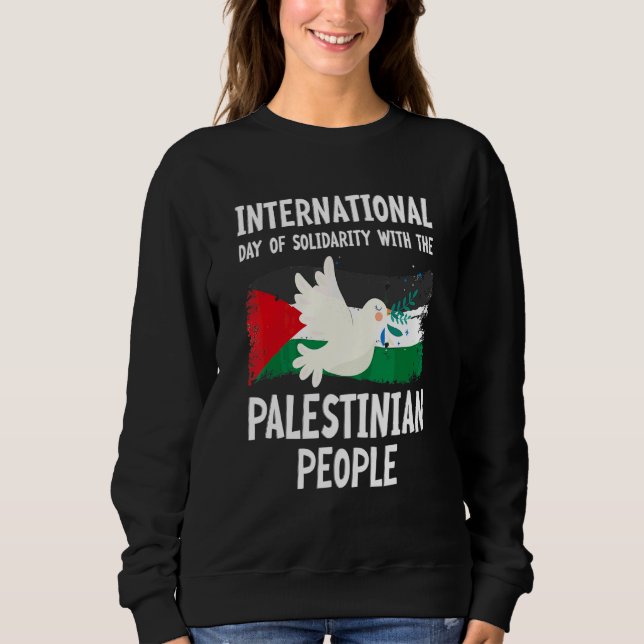 Sudadera Día Internacional de Solidaridad con los Palestino (Anverso)